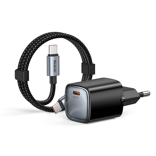 Síťová nabíječka s kabelem USB-C Mcdodo Nano CH-4433, 45W, 3A, 1 x USB-C, černá