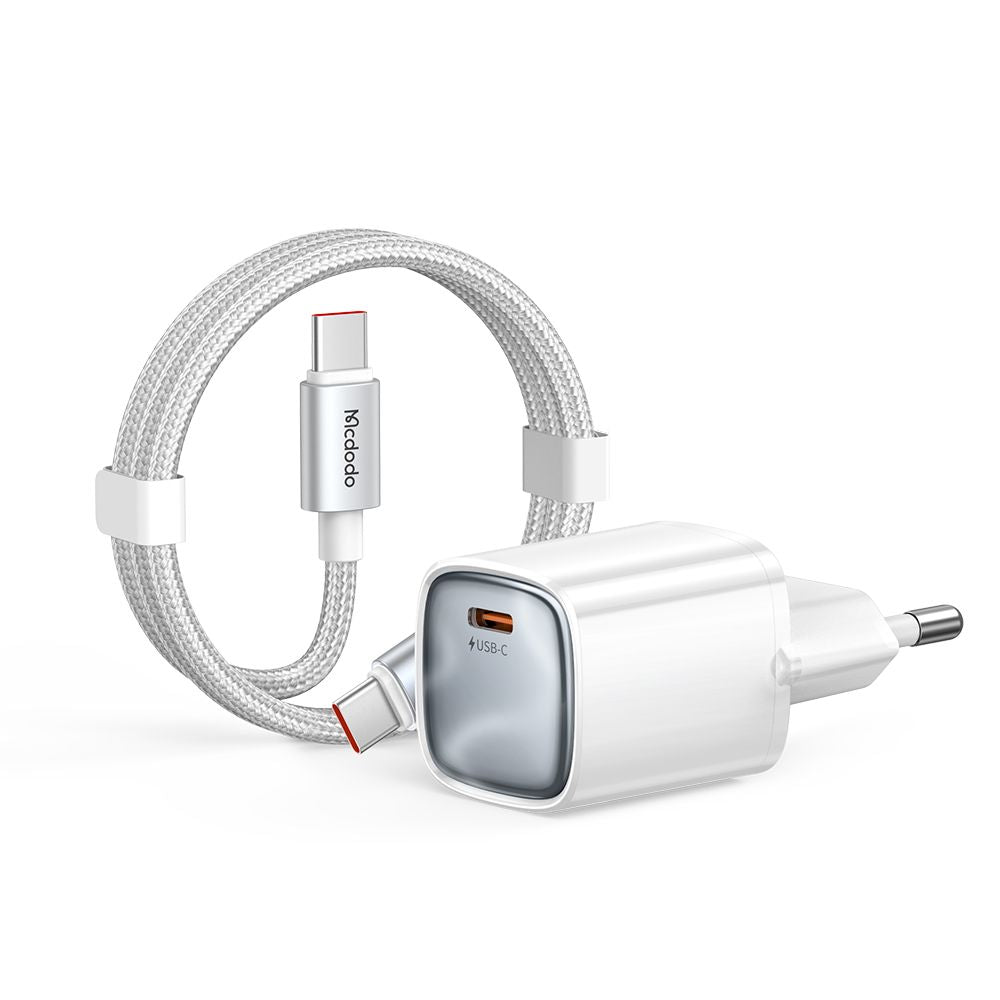 Síťová nabíječka s kabelem USB-C Mcdodo Nano CH-8263, 65W, 3,25A, 1 x USB-C, bílá