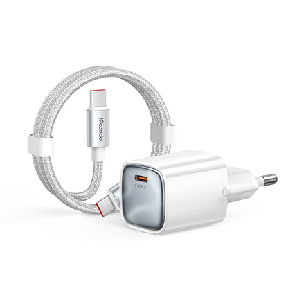 Síťová nabíječka s kabelem USB-C Mcdodo Nano CH-8263, 65W, 3,25A, 1 x USB-C, bílá