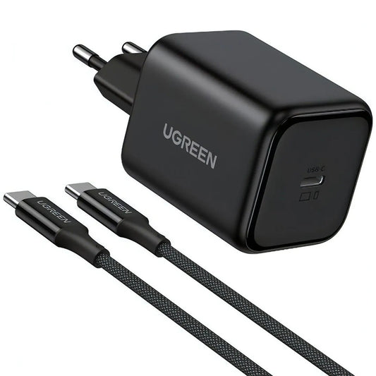 Síťová nabíječka s kabelem USB-C UGREEN X524 (65054), 45W, 3A, 1 x USB-C, černá