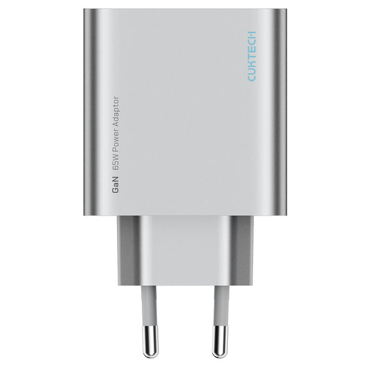 Síťová nabíječka Cuktech, 65W, 3,25A, 1 x USB-A - 2 x USB-C, bílá CUK0A15CEUSL