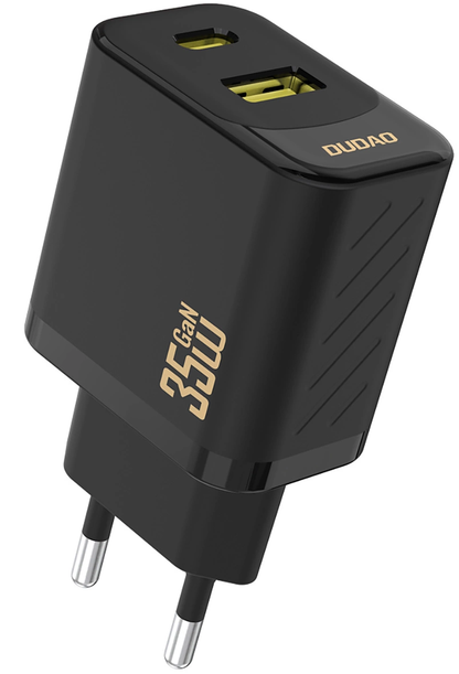 Síťová nabíječka Dudao A27 Max, 35W, 1 x USB-A - 1 x USB-C, černá