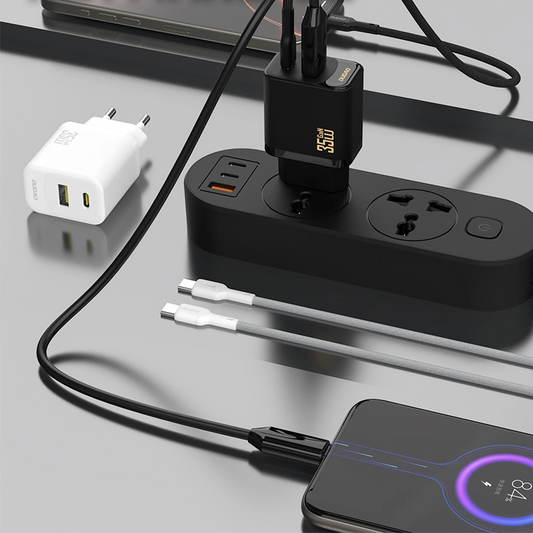Síťová nabíječka Dudao A27 Max, 35W, 1 x USB-A - 1 x USB-C, Bílá