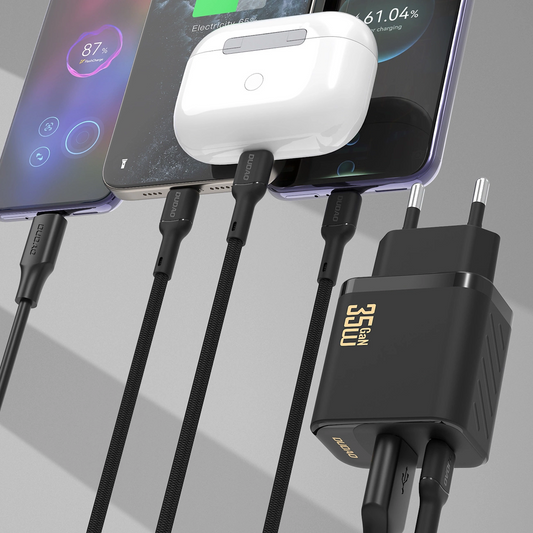 Síťová nabíječka Dudao A27 Max, 35W, 1 x USB-A - 1 x USB-C, černá