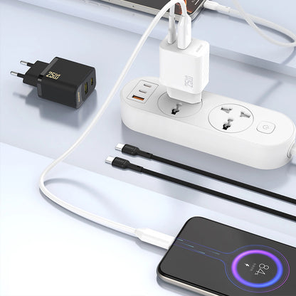 Síťová nabíječka Dudao A27, 25W, 3A, 1 x USB-C, Černá