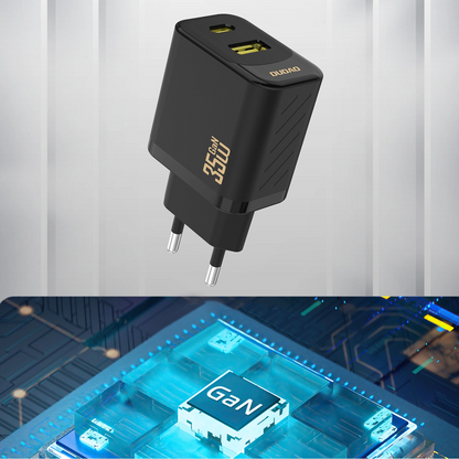 Síťová nabíječka Dudao A27 Max, 35W, 1 x USB-A - 1 x USB-C, černá