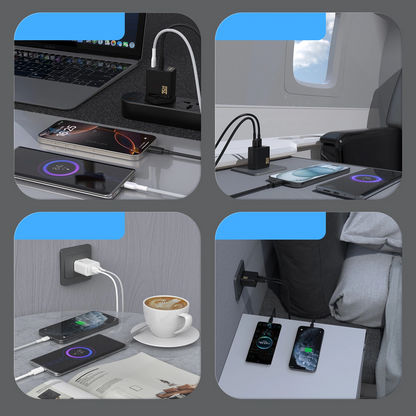 Síťová nabíječka Dudao A27 Max, 35W, 1 x USB-A - 1 x USB-C, černá