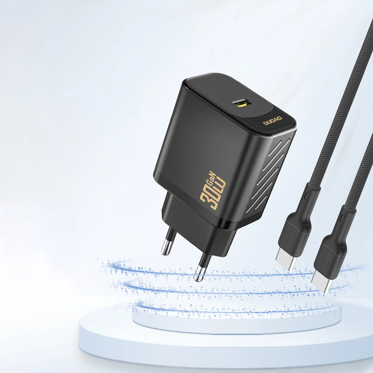 Síťová nabíječka Dudao A27P, 30W, 3A, 1 x USB-C, Černá