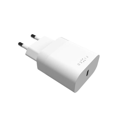 Síťová nabíječka Fixed, 20W, 3A, 1 x USB-C, Bílá