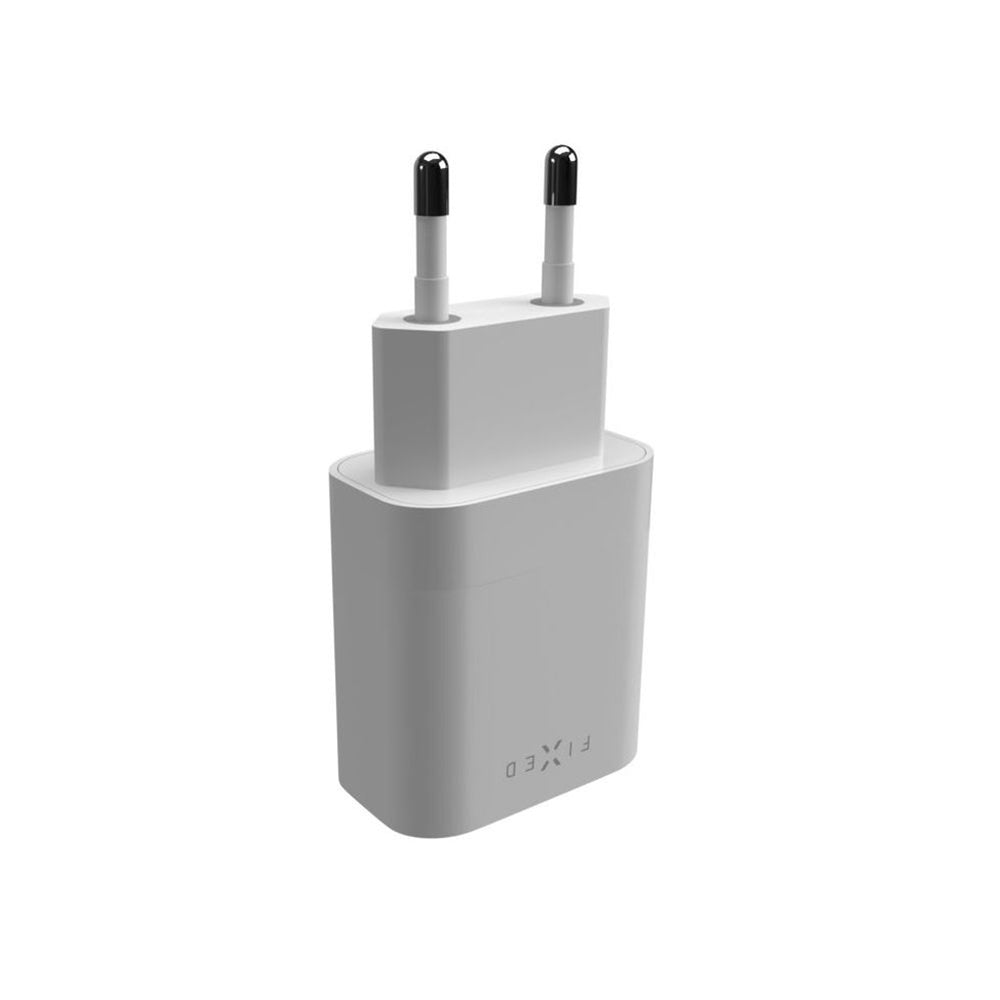 Síťová nabíječka Fixed, 20W, 3A, 1 x USB-C, Bílá