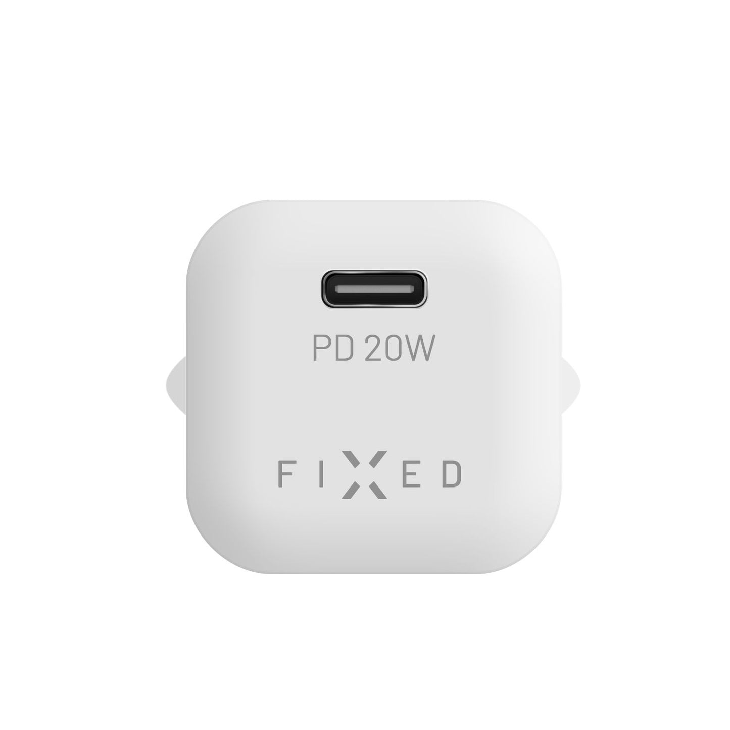 Síťová nabíječka Fixed Mini, 20W, 3A, 1 x USB-C, Bílá