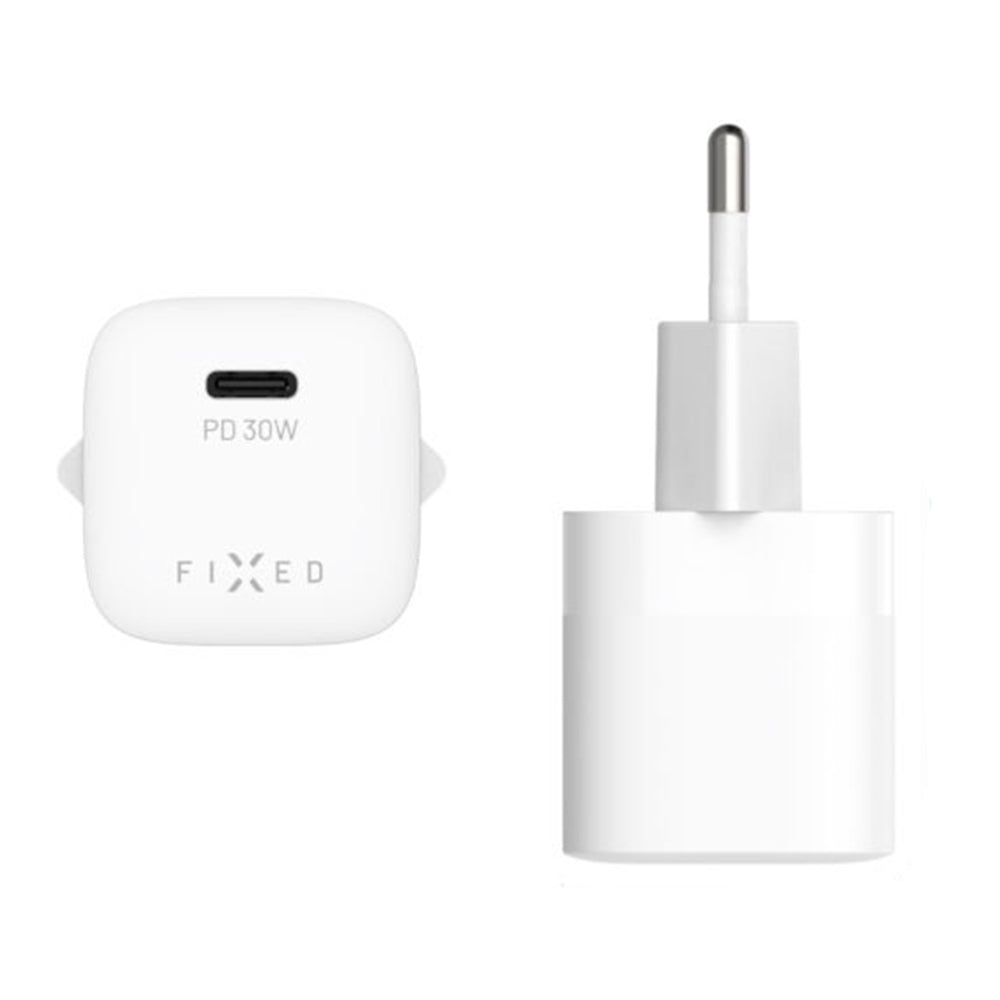 Nabíječka Fixed Mini2, 30W, 3A, 1 x USB-C, Bílá