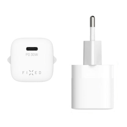 Nabíječka Fixed Mini2, 30W, 3A, 1 x USB-C, Bílá