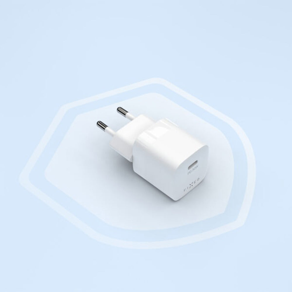 Nabíječka Fixed Mini2, 30W, 3A, 1 x USB-C, Bílá