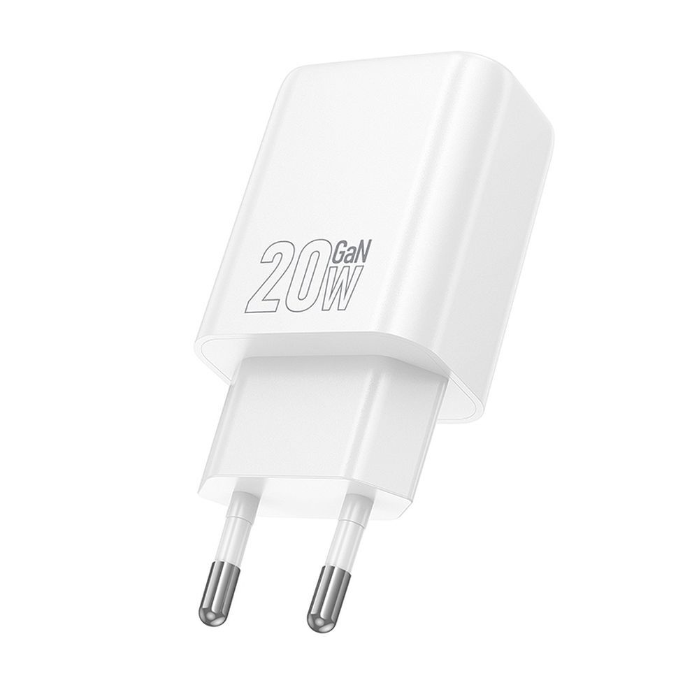 Síťová nabíječka HOCO N60, 20W, 3A, 1 x USB-C, Bílá