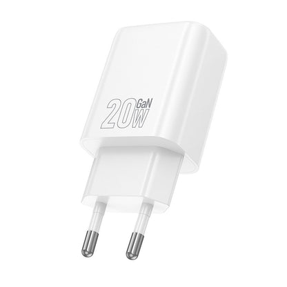 Síťová nabíječka HOCO N60, 20W, 3A, 1 x USB-C, Bílá