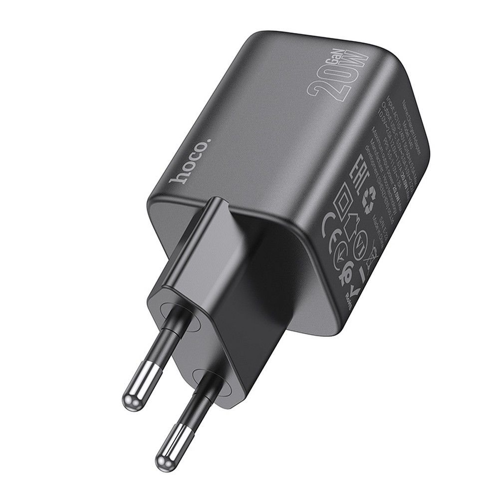 Síťová nabíječka HOCO N40, 20W, 3A, 1 x USB-C, Černá