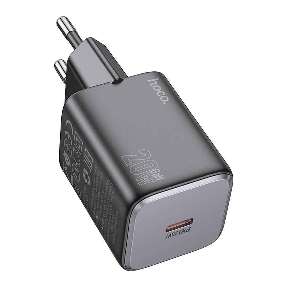 Síťová nabíječka HOCO N40, 20W, 3A, 1 x USB-C, Černá