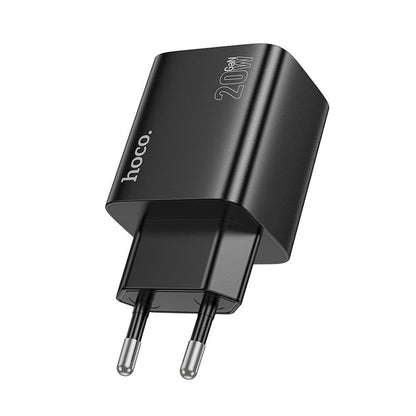 Síťová nabíječka HOCO N55, 20W, 3A, 2 x USB-A - 2 x USB-C, Černá