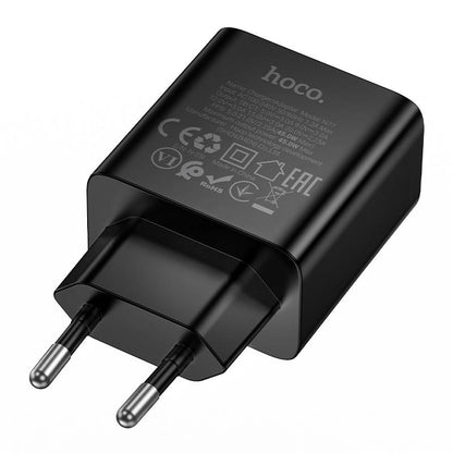 Síťová nabíječka HOCO N77, 45W, 3A, 1 x USB-C, černá