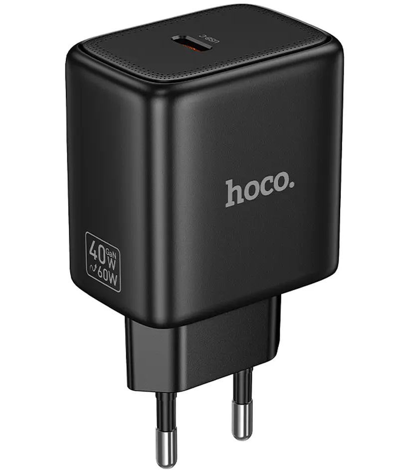 Síťová nabíječka HOCO N83, 40W, 3A, 1 x USB-C, černá