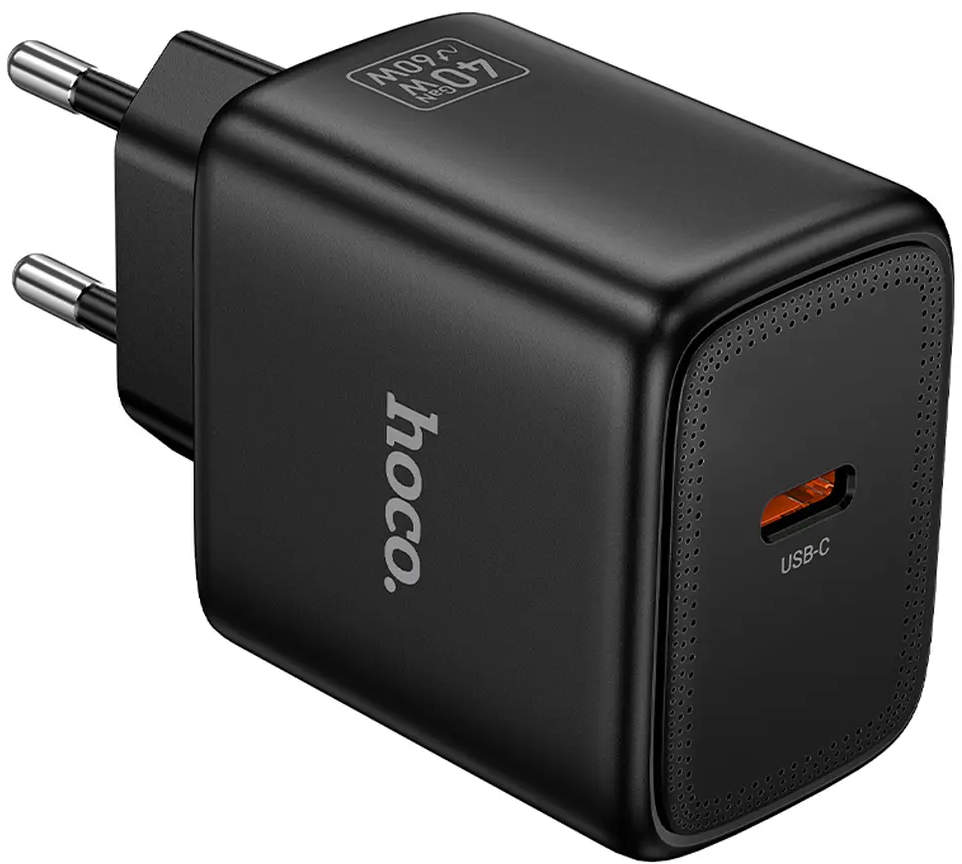 Síťová nabíječka HOCO N83, 40W, 3A, 1 x USB-C, černá