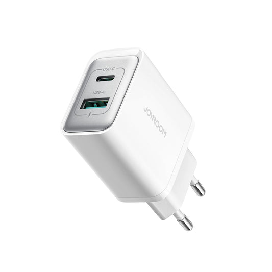 Síťová nabíječka Joyroom JR-TCF15, 30W, 5A, 1 x USB-A - 1 x USB-C, Bílá
