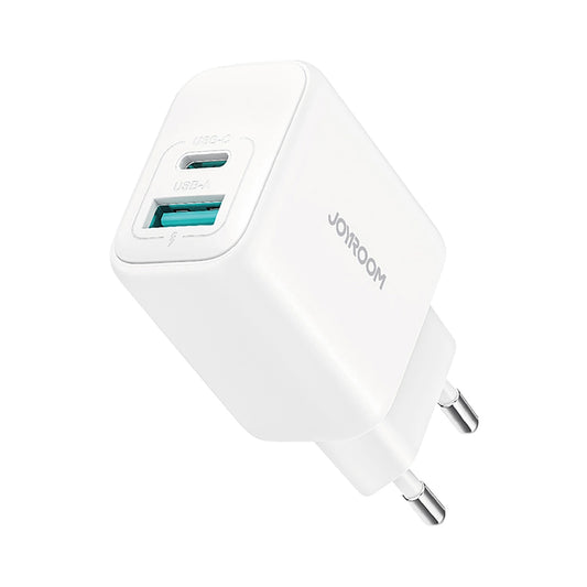 Síťová nabíječka Joyroom JR-TCF21, 20W, 3A, 1 x USB-A - 1 x USB-C, Bílá