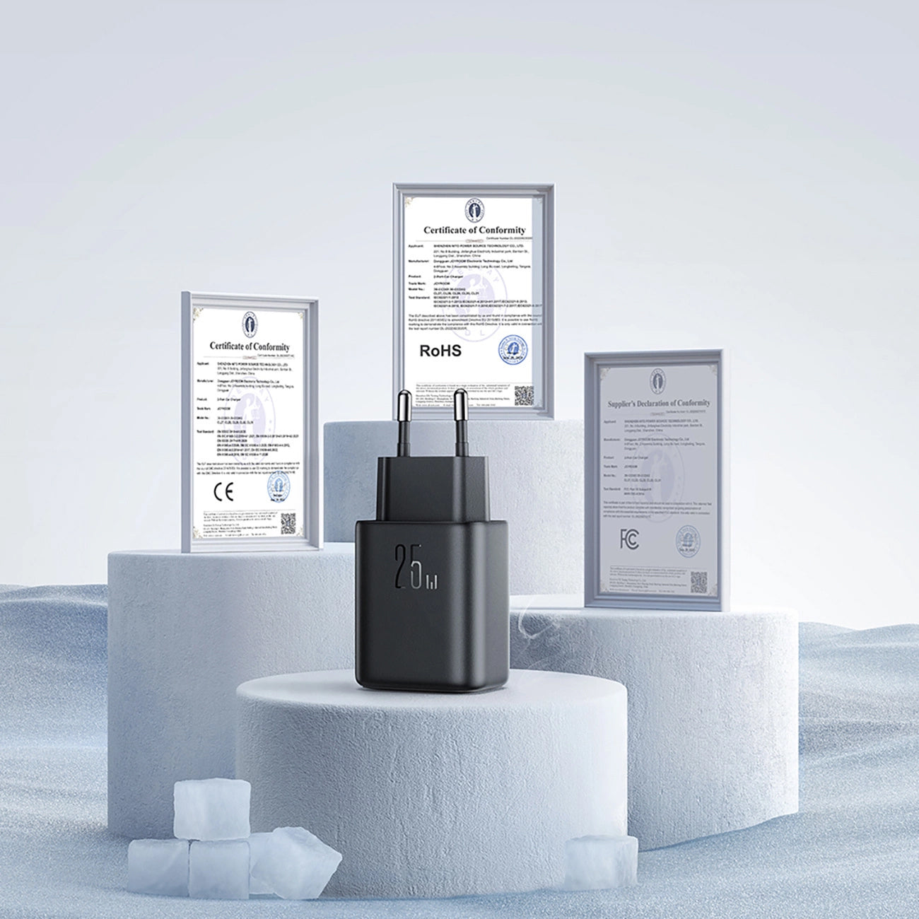 Síťová nabíječka Joyroom JR-TCF23, 25W, 3A, 1 x USB-C, Černá