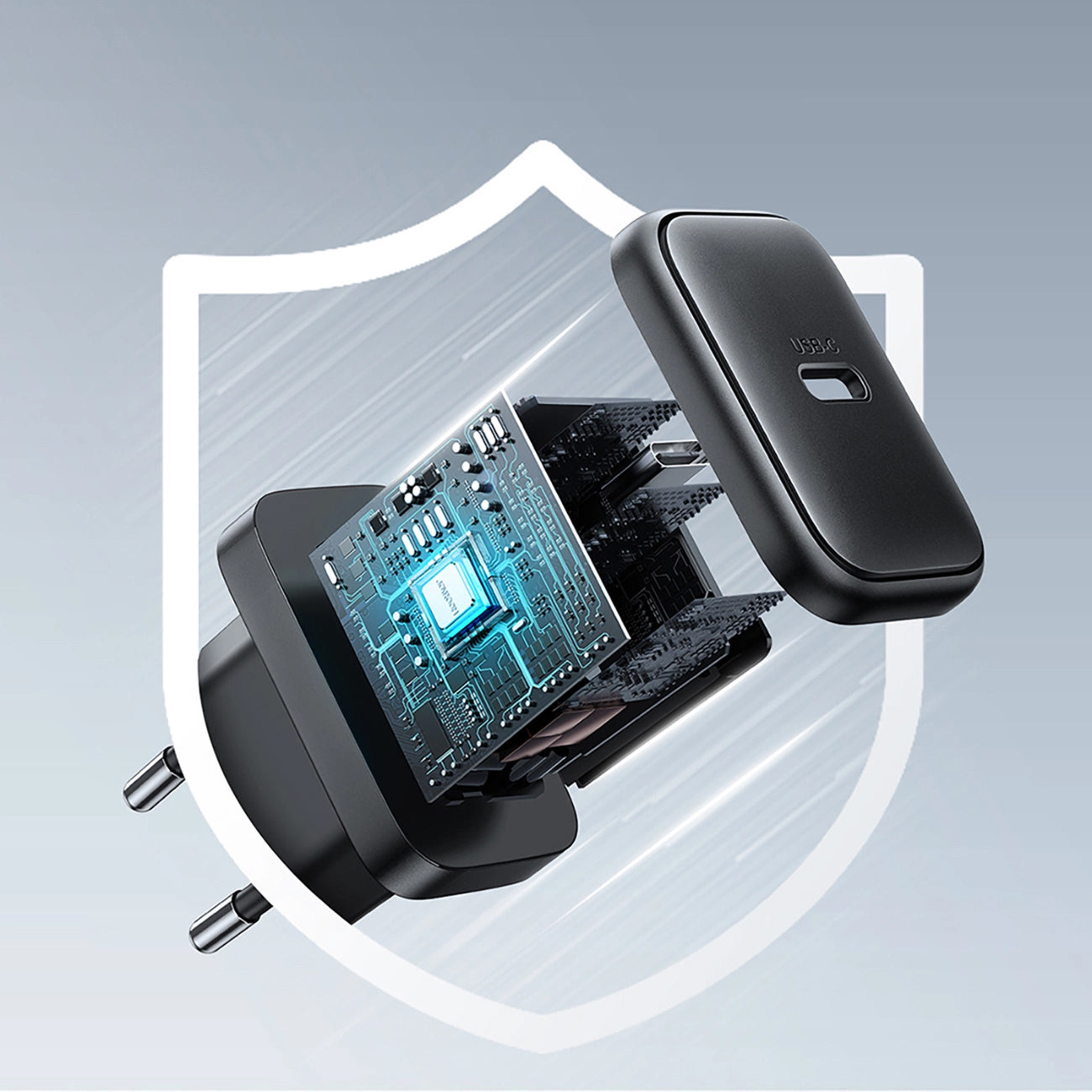 Síťová nabíječka Joyroom JR-TCF23, 25W, 3A, 1 x USB-C, Černá