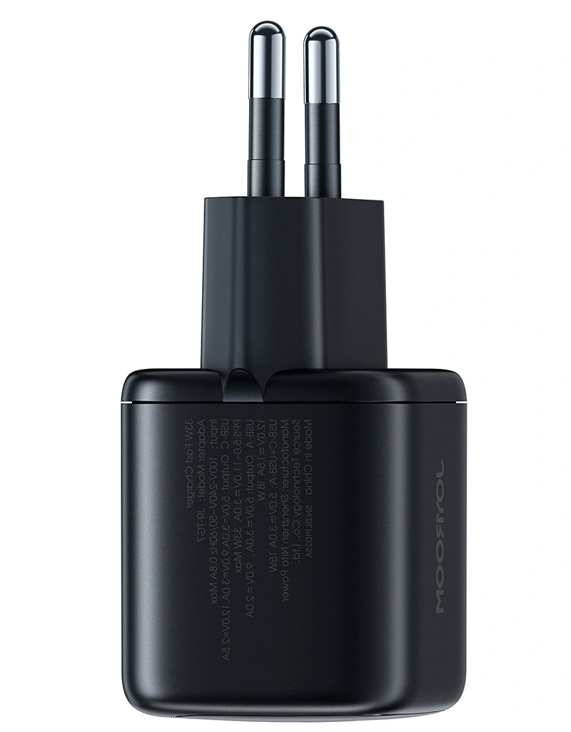 Síťová nabíječka Joyroom JR-TG7, 33W, 3A, 1 x USB-A - 1 x USB-C, Černá