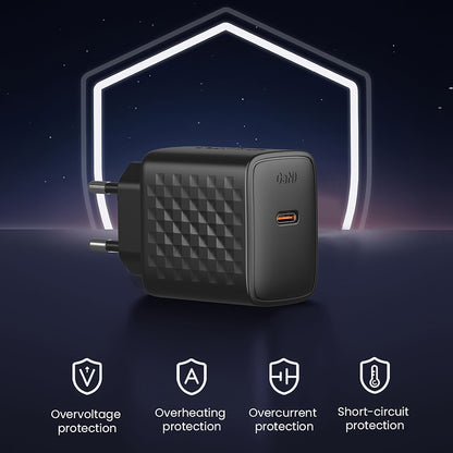 Síťová nabíječka Lito LC13, 20W, 3A, 1 x USB-C, Černá