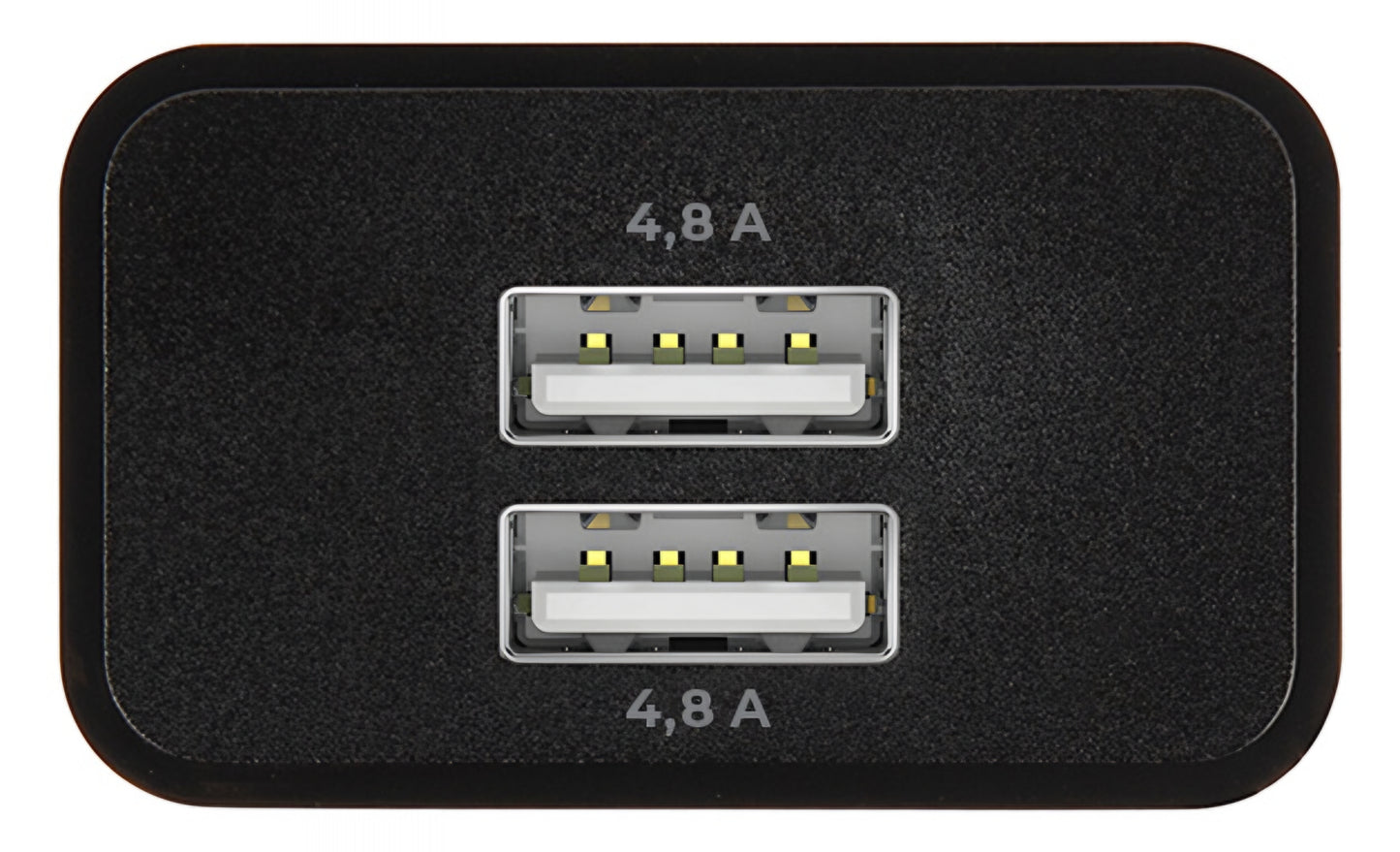 MaXlife MXTC-12 Network Charger, 24W, 2.4A, 2 x USB-A, Black