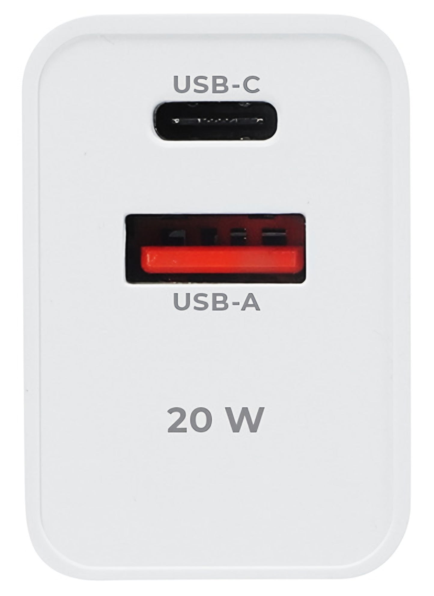 Síťová nabíječka MaXlife MXTC-13-20AC, 20W, 3A, 1 x USB-A - 1 x USB-C, Bílá