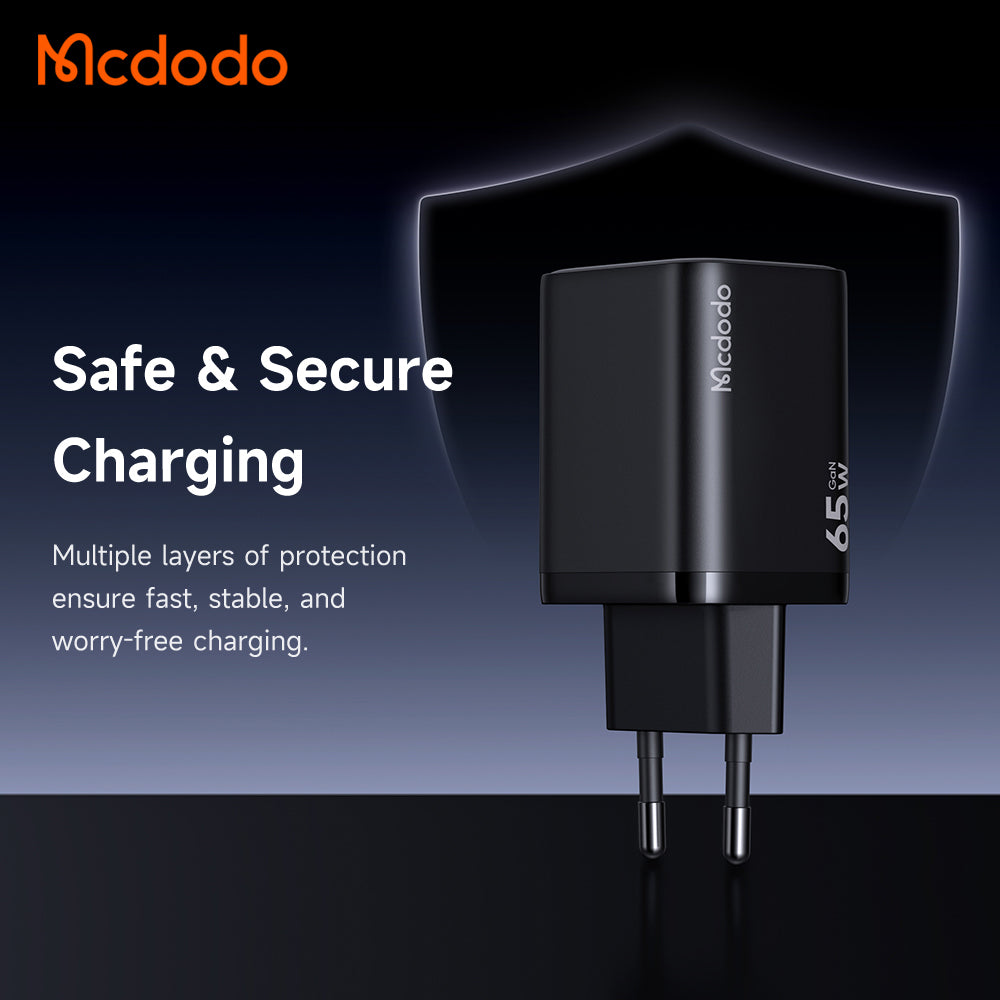 Síťová nabíječka McDodo CH-0850 Ultimate Mini, 65W, 3,25A, 1 x USB-C, černá
