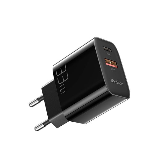 Síťová nabíječka McDodo CH-0921, 33W, 3A, 1 x USB-A - 1 x USB-C, Černá
