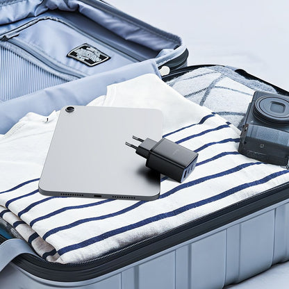 Síťová nabíječka McDodo CH-2180 Display, 30W, 3A, 1 x USB-A - 2 x USB-C, černá