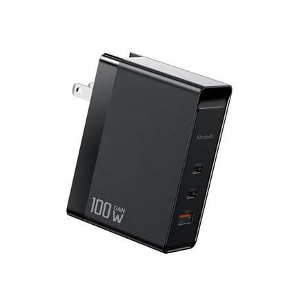 Síťová nabíječka McDodo CH-8101 Pro Nuc AR Power Travel, 100W, 5A, 1 x USB-A - 2 x USB-C, černá