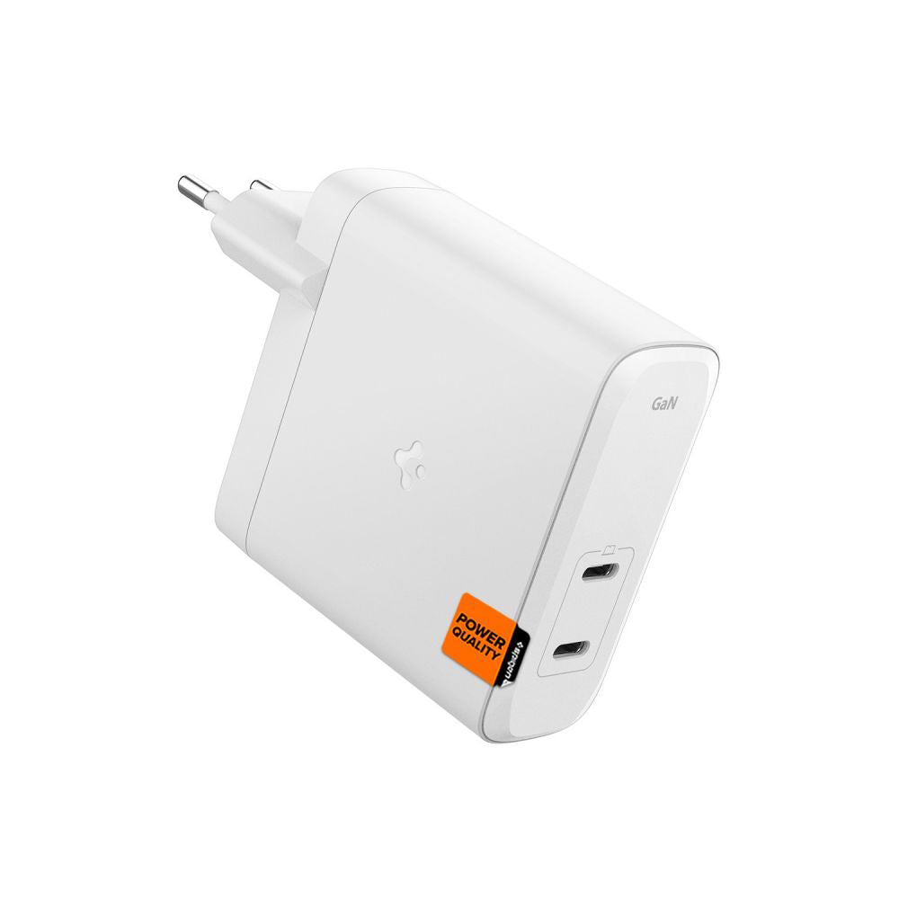 Síťová nabíječka Spigen Arcstation Pro, 140W, 3.25A, 2 x USB-C, Bílá
