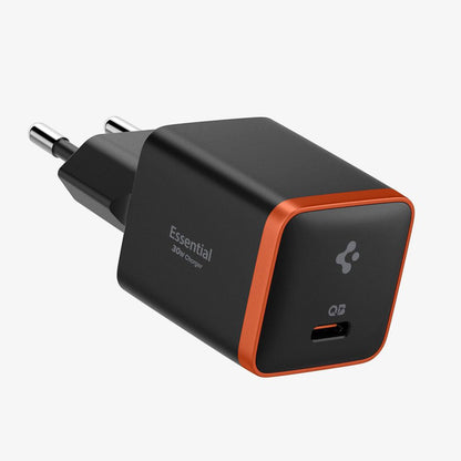 Síťová nabíječka Spigen EE301EU Essential, 30W, 3A, 1 x USB-C, černá ACH08448