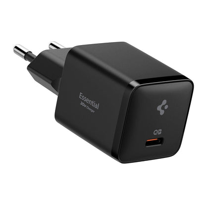 Síťová nabíječka Spigen EE301EU Essential, 30W, 3A, 1 x USB-C, černá ACH09493
