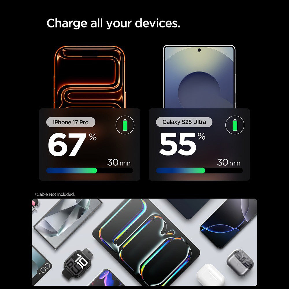 Síťová nabíječka Spigen EE301EU Essential, 30W, 3A, 1 x USB-C, černá ACH09493
