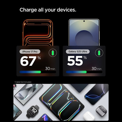 Síťová nabíječka Spigen EE301EU Essential, 30W, 3A, 1 x USB-C, černá ACH09493