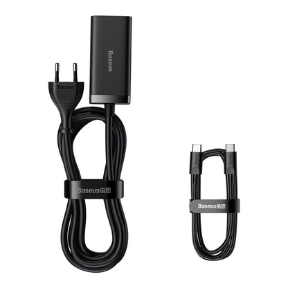 Nabíječka Baseus GaN3 Pro, 100W, 5A, 2 x USB-A - 2 x USB-C, Černá CCGP000101