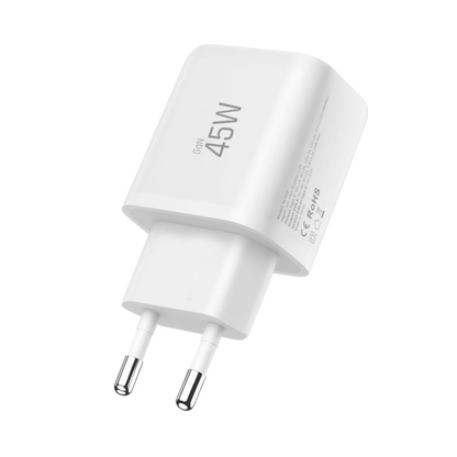 Síťová nabíječka Tech-Protect NCA45W, 45W, 3A, 1 x USB-A - 1 x USB-C, Bílá