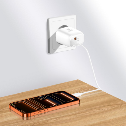 Síťová nabíječka Tech-Protect NCA45W, 45W, 3A, 1 x USB-A - 1 x USB-C, Bílá