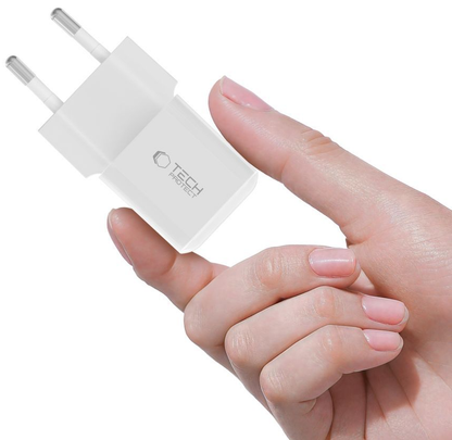 Síťová nabíječka Tech-Protect NCM25, 25W, 3A, 1 x USB-C, bílá