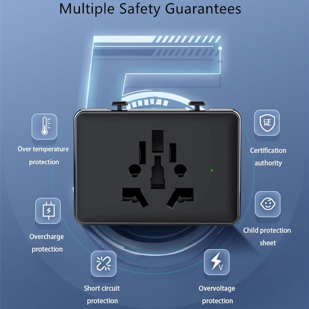 Síťová nabíječka Techsuit HHt204A Travel, 15W, 3A, 2 x USB-A - 2 x USB-C, Bílá