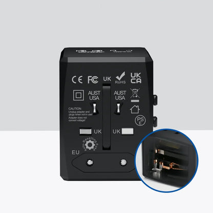 Síťová nabíječka Techsuit HHT904-W2 Travel, 20W, 3A, 2 x USB-A - 2 x USB-C, Bílá