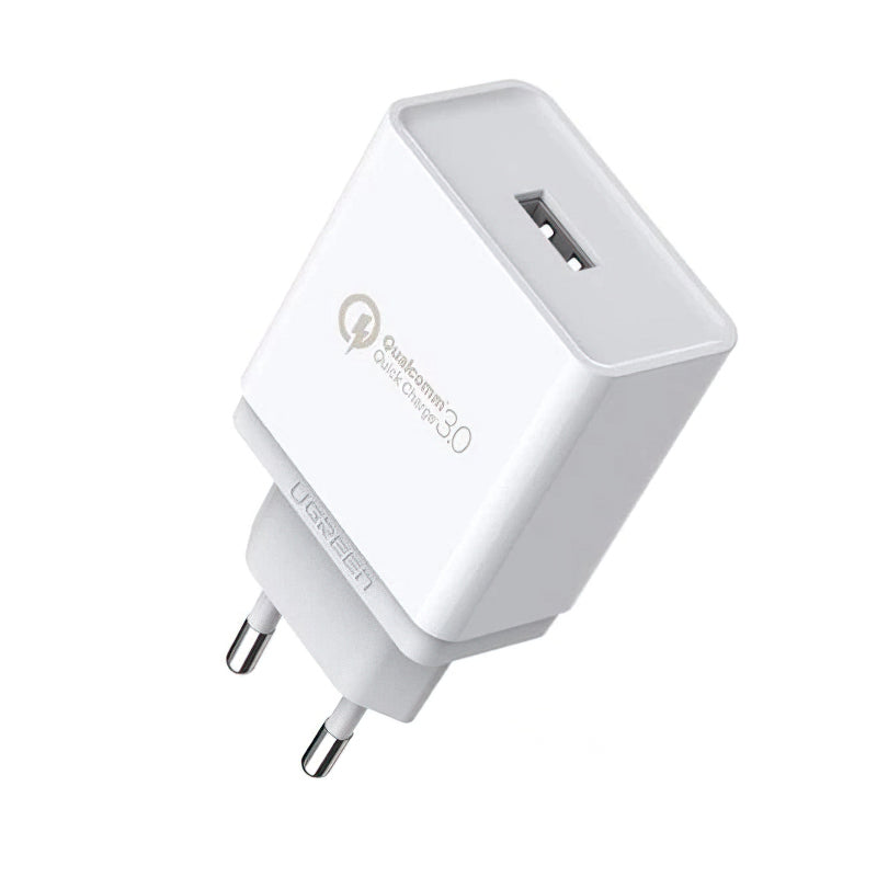 Síťová nabíječka UGREEN CD122, 18W, 3A, 1 x USB-A, Bílá